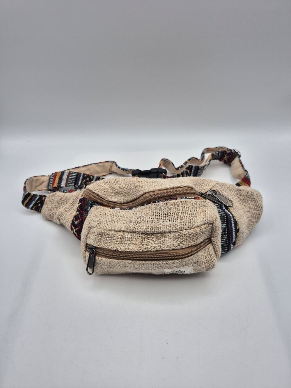 Freakmandu Collections Hemp Fanny Pack Waist Bag Woven Made in Nepal